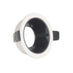 Marco Empotrable Antideslumbrante Circular Ø90 mm de 36 mm Blanco con interior negro - Image 3
