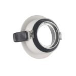 Marco Empotrable Antideslumbrante Circular Ø90 mm de 36 mm Blanco con interior negro - Image 2