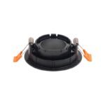 Marco Empotrable Antideslumbrante Circular Ø89 mm de 32 mm Negro con interior plateado - Image 2