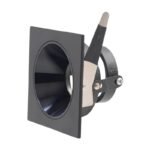 Marco Empotrable Antideslumbrante Cuadrado 93 × 93 mm de 56 mm Negro con interior negro - Image 3